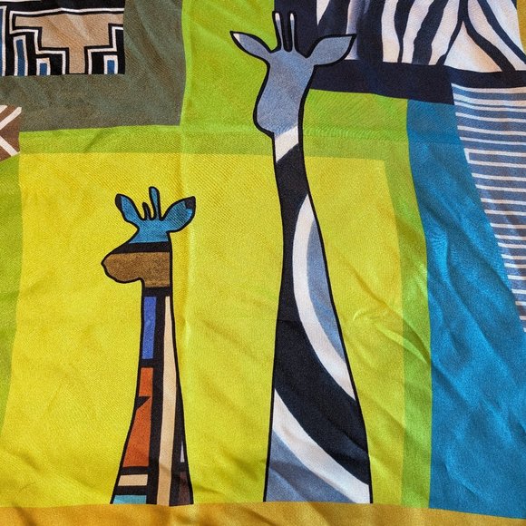 SOLD 100% Silk Scarf - Made in Italy - Picture 2 of 9